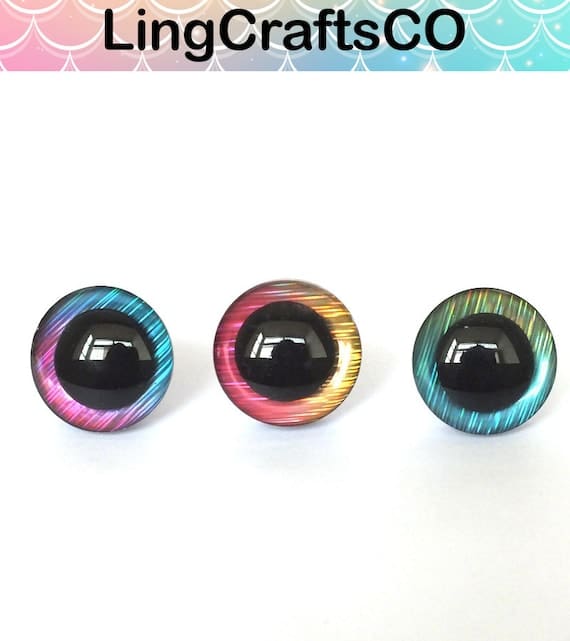 20PCS Rainbow Colours Safety Eyes