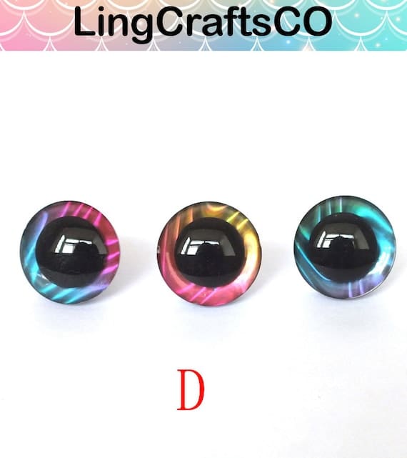 20PCS Rainbow Colours Safety Eyes