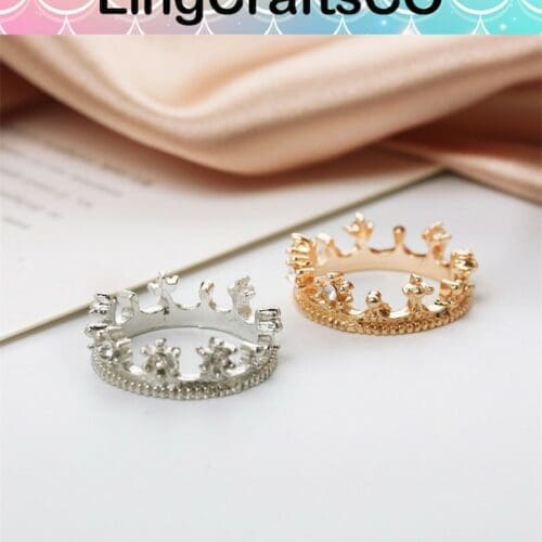 Miniature Gold Crown With Jewels