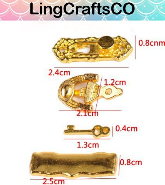 Miniature Gold Door Knobs