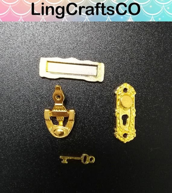 Miniature Gold Door Knobs