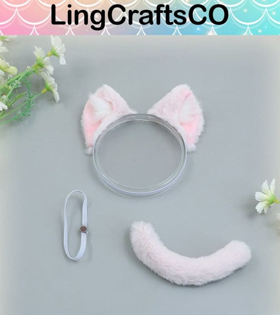 Doll Cat Ears and Tails Set