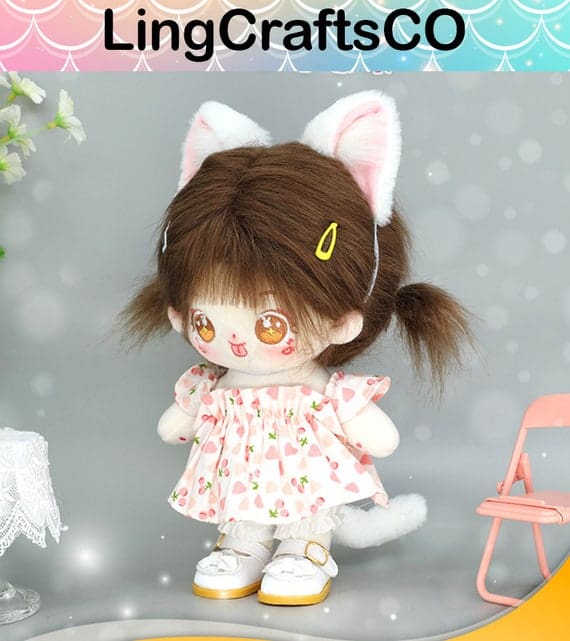 Doll Cat Ears and Tails Set