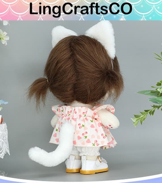 Doll Cat Ears and Tails Set