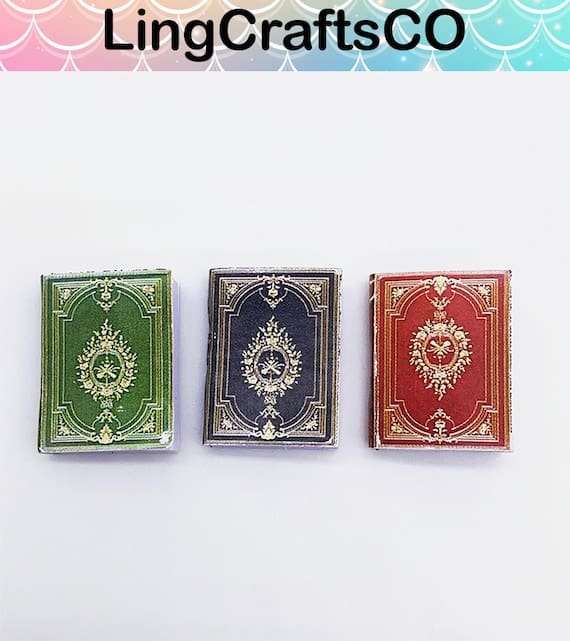 3PCS Miniature English Book