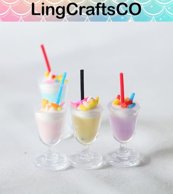 4pcs Miniature Ice Cream Cups