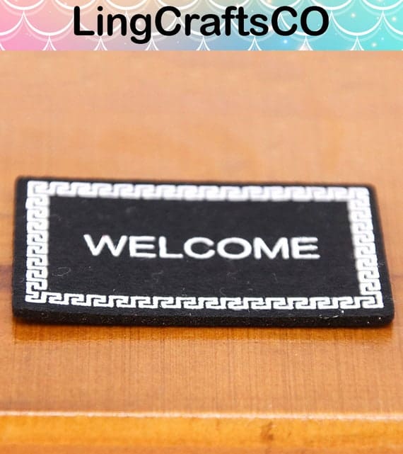 Miniature Welcome Floor Rug