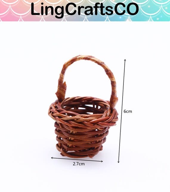 Miniature Bamboo Baskets