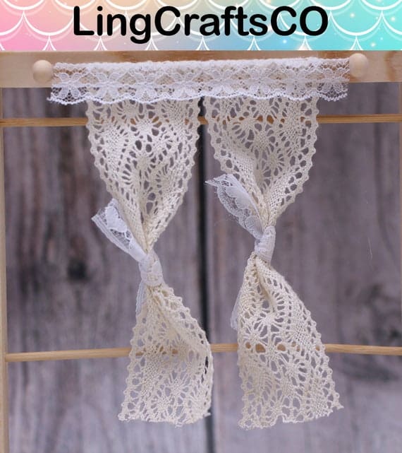 Miniature Lace Curtains