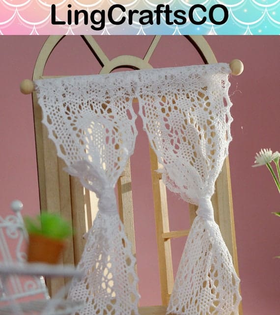 Miniature Lace Curtains