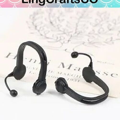 2PCS Miniature Doll Headphones