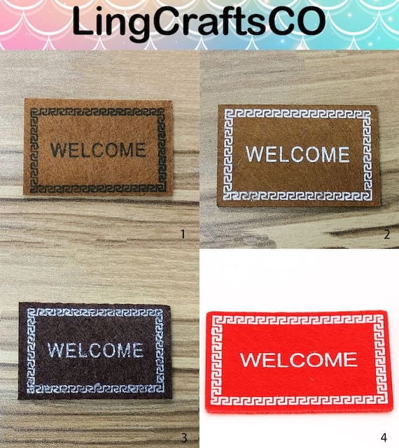 Miniature Welcome Floor Rug