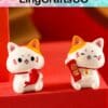 Miniature Lucky Cat Figurines