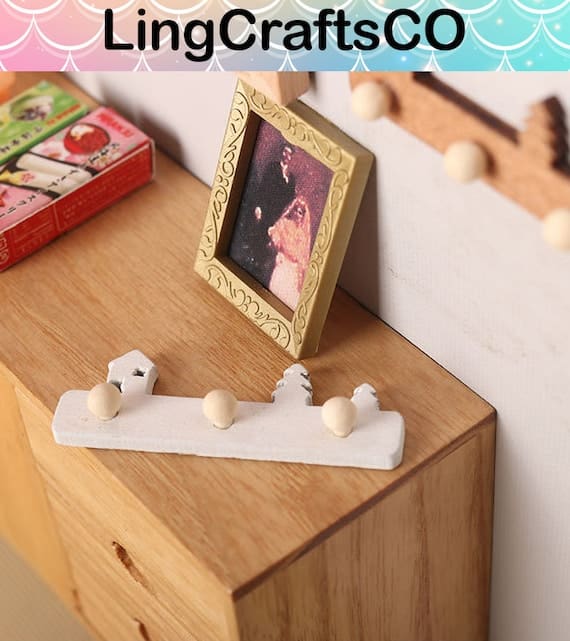 Miniature Wooden Wall Hooks