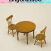 Dollhouse Table and Chairs Suit