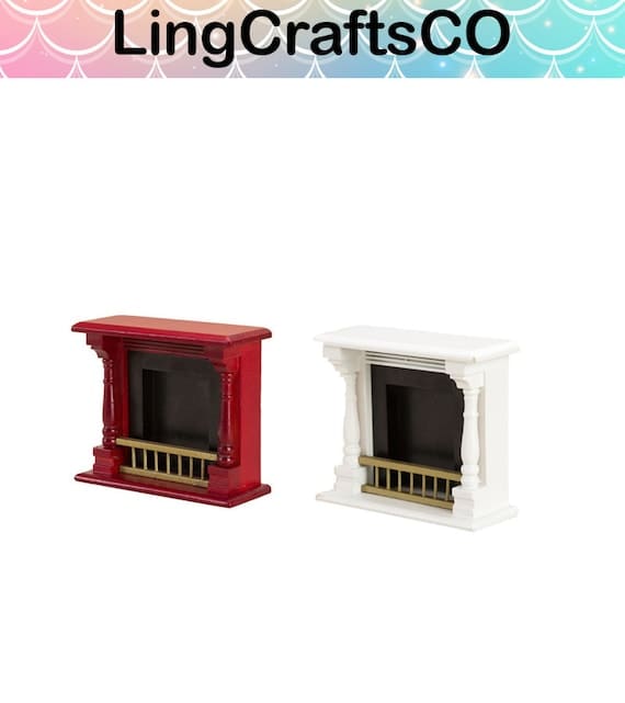 Miniature Wooden Fireplace Model