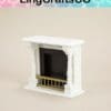 Miniature Wooden Fireplace Model