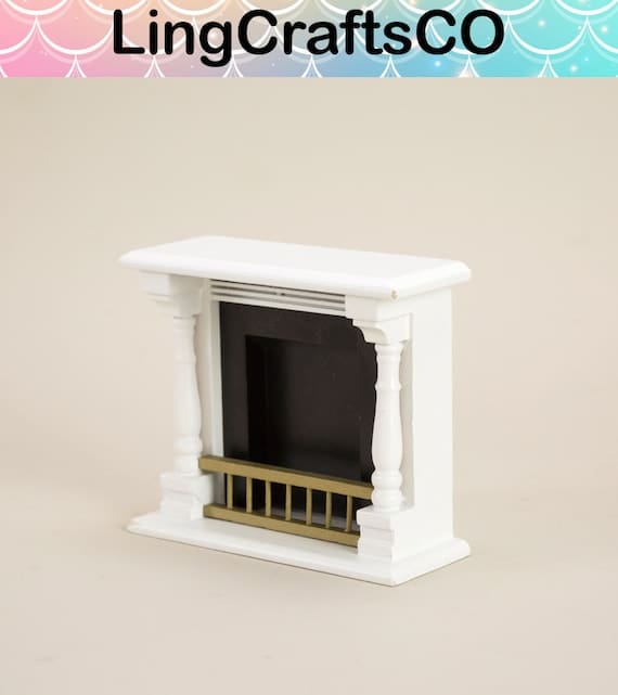 Miniature Wooden Fireplace Model