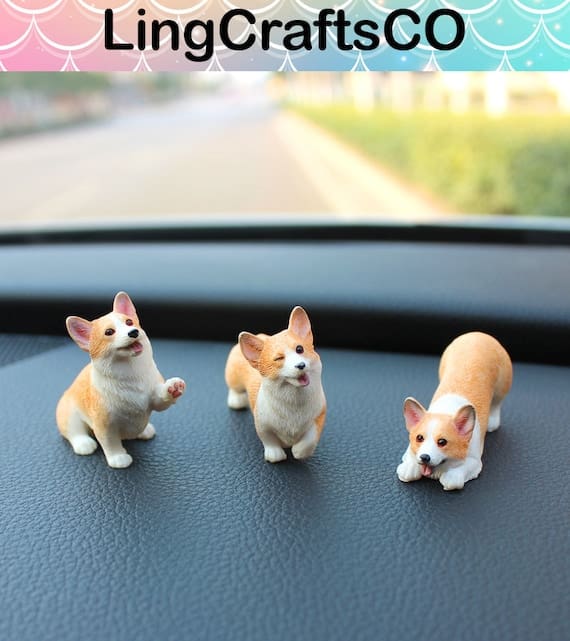 Miniature Corgi Figurines