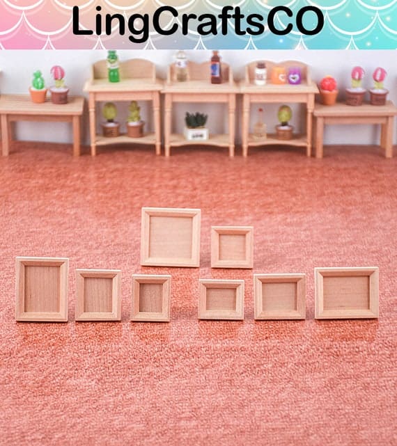 Miniature Wood Photo Frame