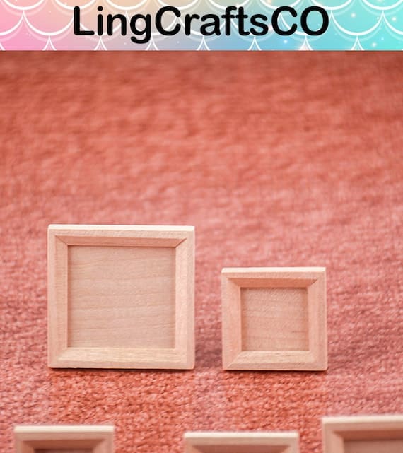 Miniature Wood Photo Frame