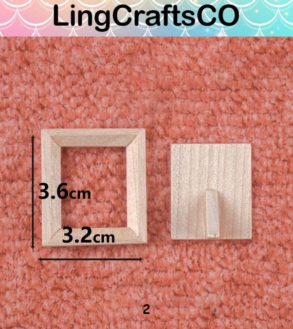 Miniature Wood Photo Frame