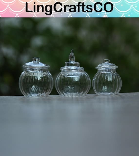 Miniature Glass Jar With Lid