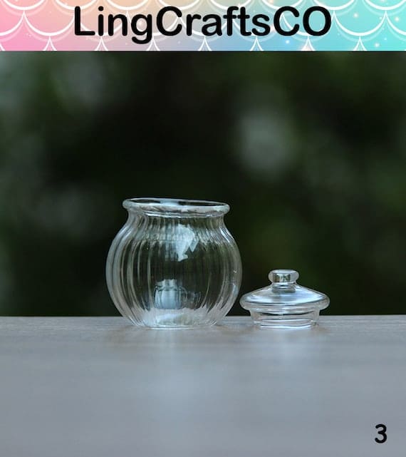 Miniature Glass Jar With Lid