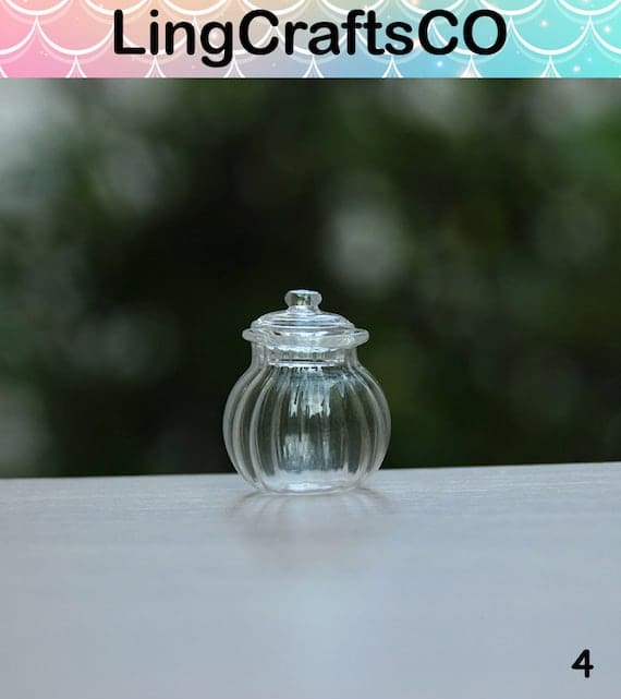 Miniature Glass Jar With Lid