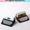 Miniature Wooden Typewriter