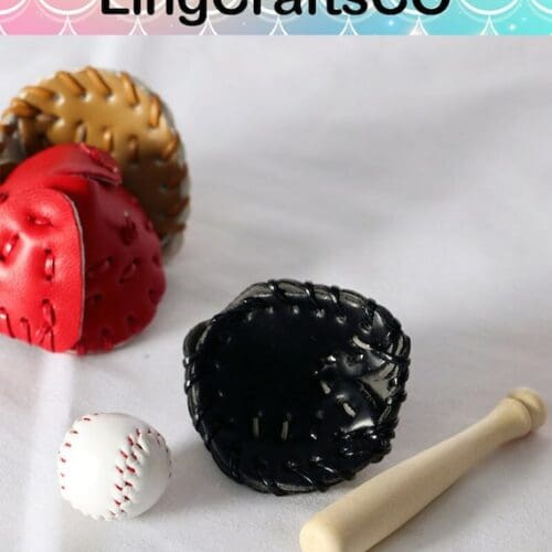 Miniature Dollhouse Baseball Set