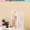 Miniature House Shape Storage Rack