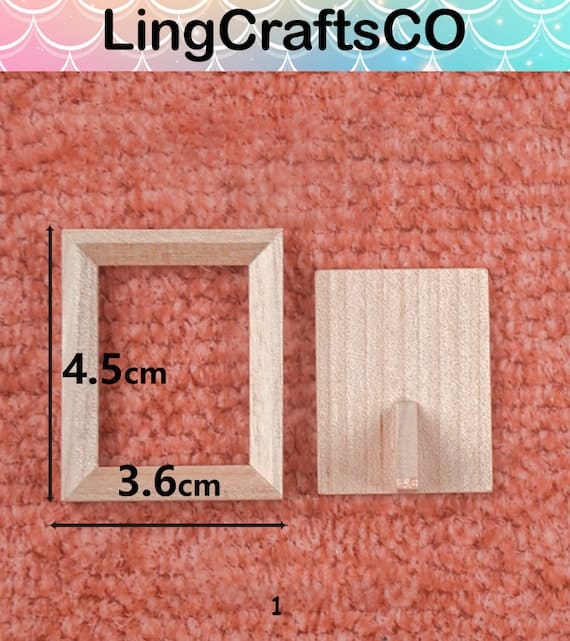 Miniature Wood Photo Frame