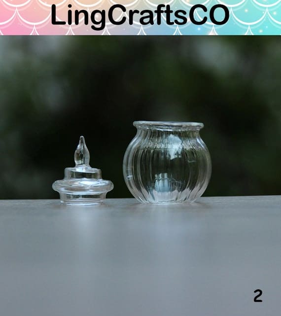 Miniature Glass Jar With Lid