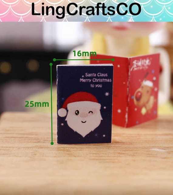 10PCS Miniature Christmas Cards