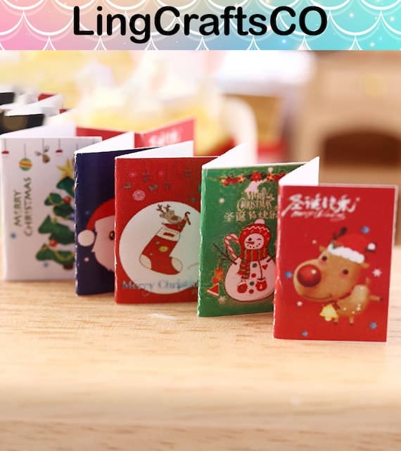 10PCS Miniature Christmas Cards