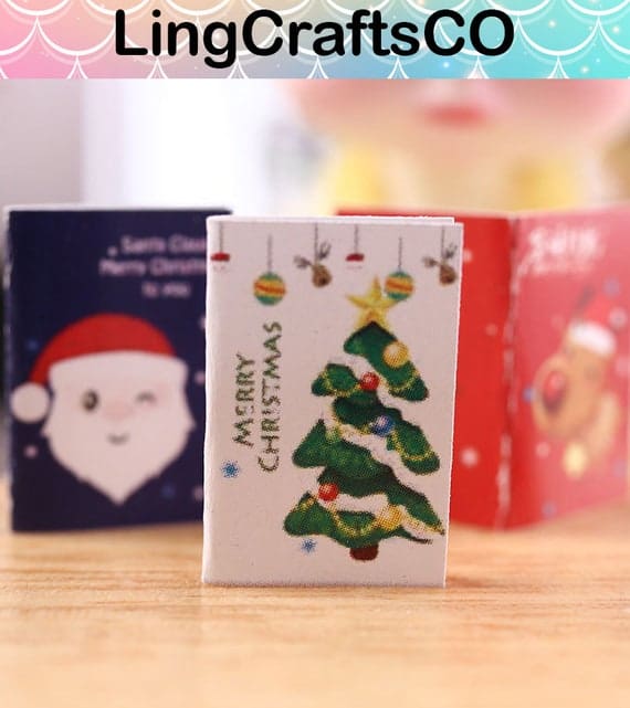 10PCS Miniature Christmas Cards