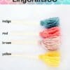 Miniature Colorful Wooden Mop