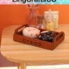 Miniature Wooden Bread Tray