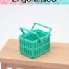 Miniature Green Storage Basket