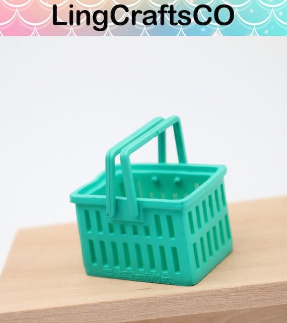 Miniature Green Storage Basket