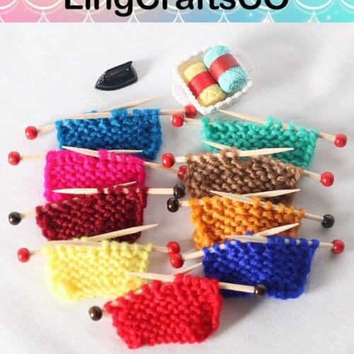 Miniature Colorful Sweater Needles