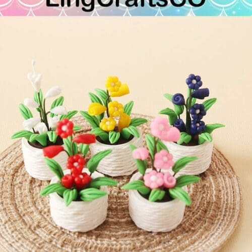 Colorful Miniature Potted Plants