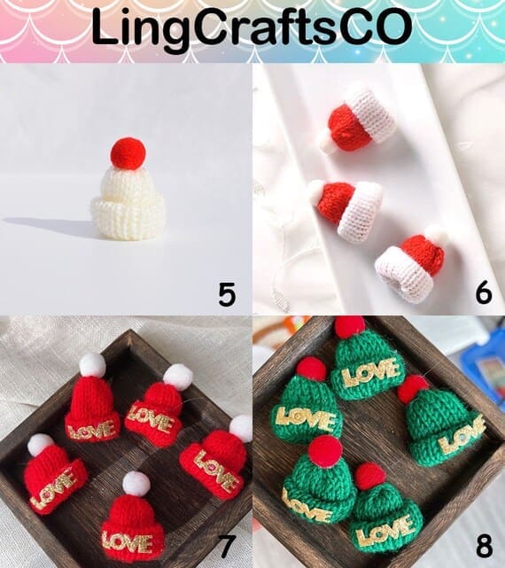 Miniature Christmas Scarf Set