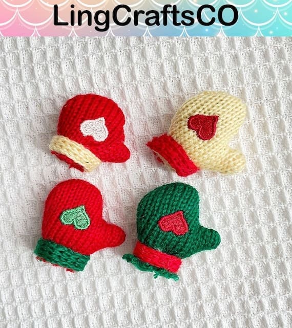 Miniature Christmas Scarf Set