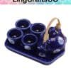 Miniature Ceramic Teapot Set