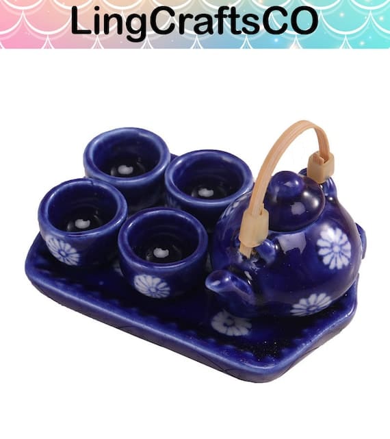 Miniature Ceramic Teapot Set