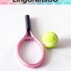 Miniature Tennis Racket Ball Set