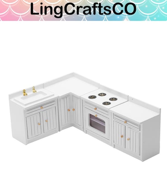 Miniature Kitchen Cabinets Set