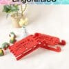 Miniature Wooden Red Sleigh